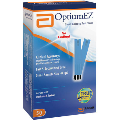 Optiumez In Vitro Diagnostic Use 50 Ct Test Strips Not For Retail Sale Box
