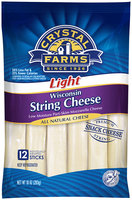 Crystal Farms® Light Mozzarella Wisconsin String Cheese 12 ct Pack