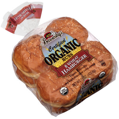 Barowsky's® Certified Organic Wheat Hamburger Buns 8 ct Bag