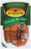 Eckrich Polska Kielbasa Family Pack Smoked Sausage Bulk 3 Lb