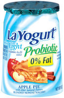 La Yogurt Apple Pie Blended Nonfat Yogurt Light Probiotic 6 Oz Cup