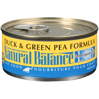 Natural Balance® L.I.D. Duck & Green Pea Formula Cat Food 5.5 oz. Can