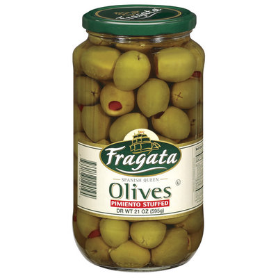Fragata Spanish Queen Pimiento Stuffed Olives 21 Oz Jar