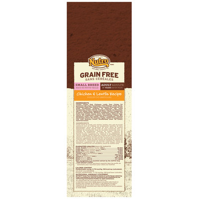 Nutro™ Natural Choice™ Grain Free Chicken & Lentils Recipe Small Breed Dog Food 4 lb. Bag