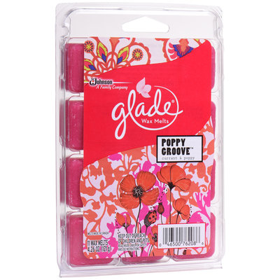 Glade® Poppy Groove™ Wax Melts Refill 11 ct Clamshell