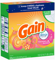 Gain Powder Laundry Detergent, Hawaiian Aloha, 95 Loads 150 Oz