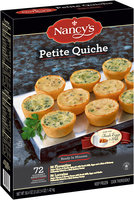 Nancy's® Florentine & Lorraine Petite Quiche 72 ct Box