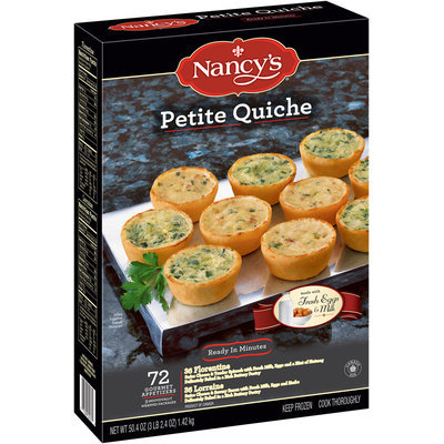 Nancy's® Florentine & Lorraine Petite Quiche 72 ct Box