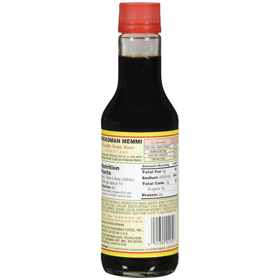 KIKKOMAN Memmi Noodle Soup Base Soy Sauce 10 FL OZ GLASS BOTTLE