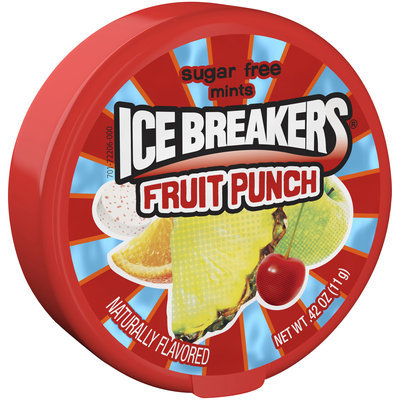 ICE BREAKERS SUGAR FREE MINTS FRUIT PUNCH