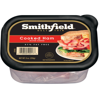 Smithfield® Deli Thin Cooked Ham 9 oz. Tub