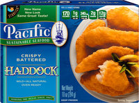 Pacific Sustainable Seafood™ Crispy Battered Haddock 10 oz. Box