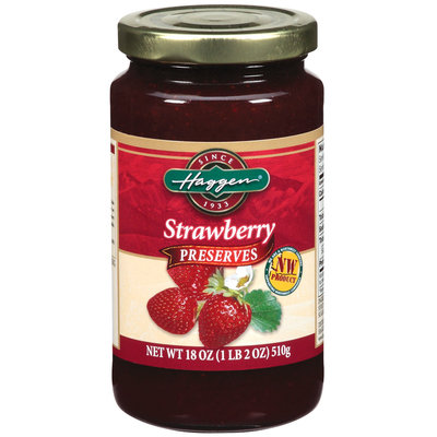 Haggen Strawberry Preserves 18 Oz Jar