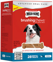 Milk-Bone Brushing Chews Daily Dental Treats - Small/Medium Value Pack, 22-Ounce - 28 Bones
