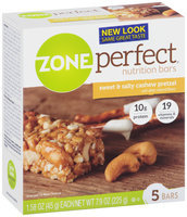 ZonePerfect® Sweet & Salty Cashew Pretzel Nutrition Bars 5-1.58 oz. Wrapper