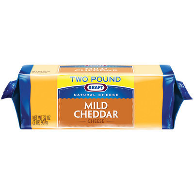 Kraft Natural Cheese Mild Cheddar Cheese 32 oz. Brick