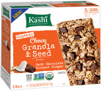 Kashi® Organic Dark Chocolate Coconut Ginger Chewy Granola & Seed Bars