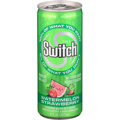 The Switch® Watermelon Strawberry Sparkling 100% Juice 8 fl. oz. Pull-Top Can