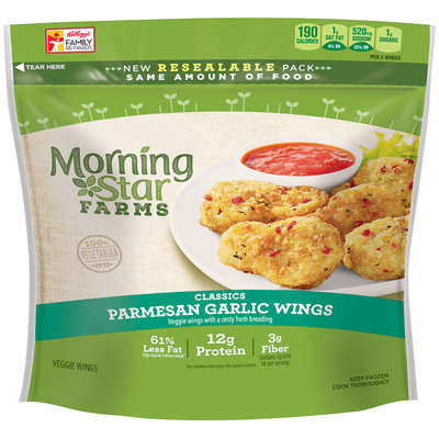 MorningStar Farms® Classics Parmesan Garlic Wings 10 oz. Pouch