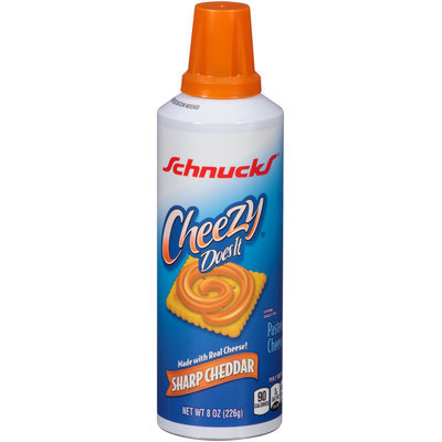 Schnucks® Cheezy Does It® Sharp Cheddar Pasteurized Cheese Snack 8 oz. Aerosol Can