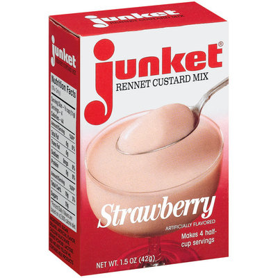 Junket Strawberry Rennet Custard Mix 1.5 Oz Box