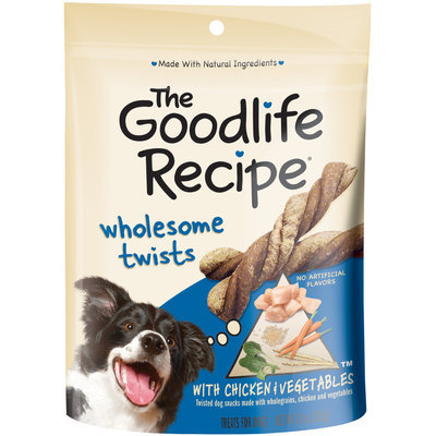Archived The Goodlife Recipe Wholesome Twists With Chicken & Vegetables Dog Care & Treats 7.6 Oz Peg