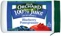 Old Orchard Premium Frozen Blueberry Pomegranate Concentrate 100% Juice 12 Fl Oz Plastic Container