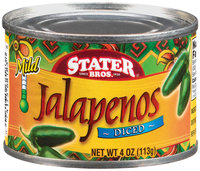 Stater Bros. Mild Diced Jalapenos 4 Oz Can