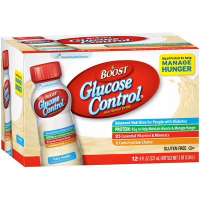 Boost Glucose Control® Very Vanilla Nutritional Drink 12-8 fl. oz. Bottles