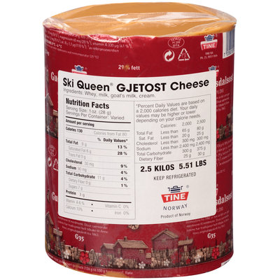 Ski Queen® Gjetost Cheese Wheel