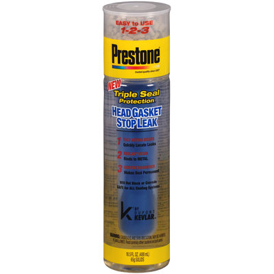 Prestone® Triple Seal Protection™ Head Gasket Stop Leak with Kevlar® 16.5 fl. oz. Plastic Bottle