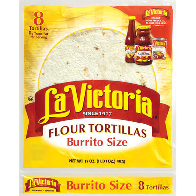 La Victoria® Burrito Size Flour Tortillas 17 oz. Bag