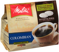 Melitta® Colombian Coffee Pods for Senseo & Hamilton Beach Pod Brewers 16 ct Bag