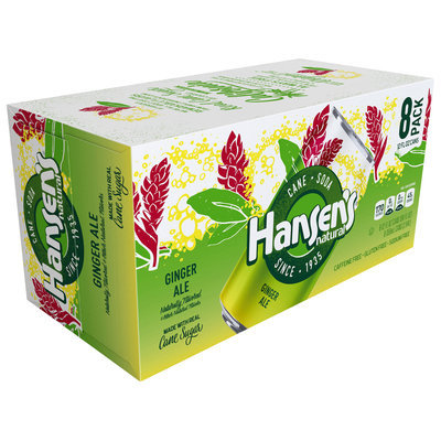 Hansen's® Natural Cane Ginger Ale Soda 8-12 fl. oz. Cans