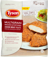 Tyson® Multigrain Breaded & Portioned Chicken Breast Fillets 23 oz. Bag