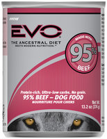 EVO 95% Beef Dog Food 13.2 oz. Can