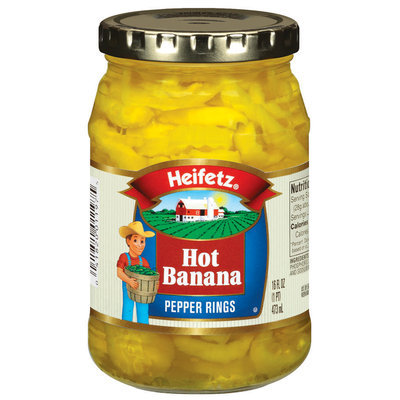 Heifetz Hot Banana Pepper Rings 16 Fl Oz Jar