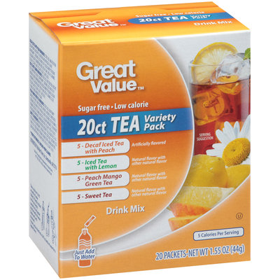 Great Value™ Tea Variety Pack Drink Mix 20-1.55 oz. Packets