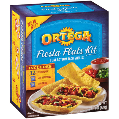 Ortega® Fiesta Flats™ Taco Kit 9.8 oz. Box
