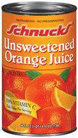 Schnucks Unsweetened Orange Juice 46 Oz Can