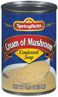 Springfield Cream of Mushroom Condensed Soup 10.5 Oz Can