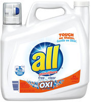 all® free clear OXI Laundry Detergent 84 Loads 150 fl. oz. Bottle