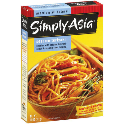 Simply Asia SA Sesame Teriyaki Noodles Noodles & Sauce 11 Oz Box