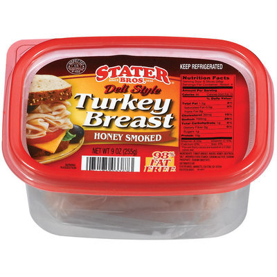 Stater Bros. Deli Style Honey Smoked Turkey Breast 9 Oz Tub