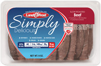 Land O'Frost® Simply Delicious™ Slow Roasted Beef 9 oz. Tray