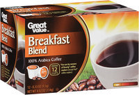 Great Value™ Breakfast Blend Light 100% Arabica Coffee 4.02 oz. Box
