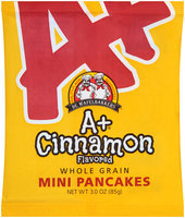 De Wafelbakkers® A+ Cinnamon Whole Grain Mini Pancakes 3.0 oz. Bag