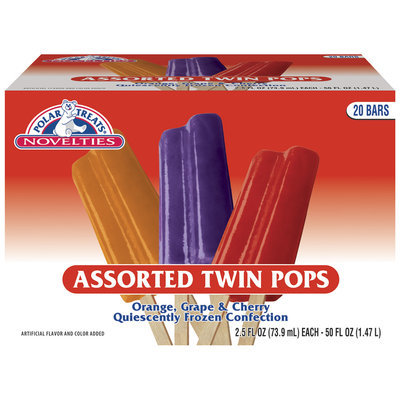 Polar Treats Twin Pops Ice Pop 20 Pk