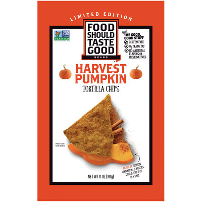 Food Should Taste Good Pumpkin Harvest Tortilla Chips