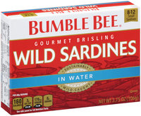 Bumble Bee® Gourmet Brisling Wild Sardines in Water 3.75 oz. Box